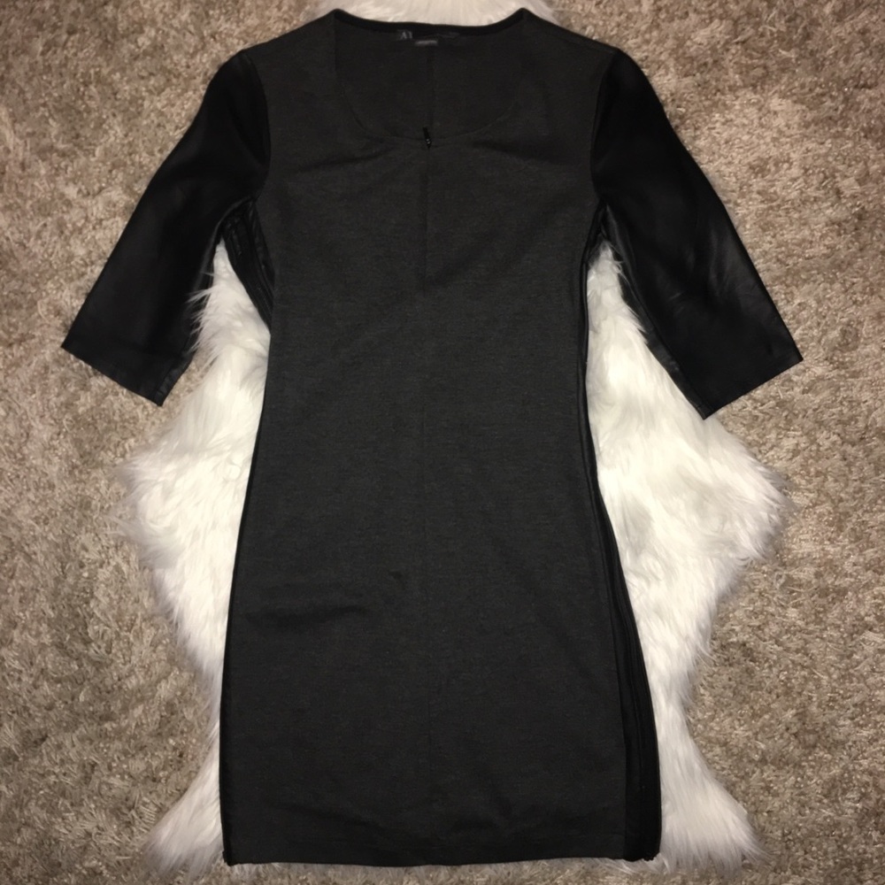 Final $ Armani X Charcoal Gray Body Con Dress
